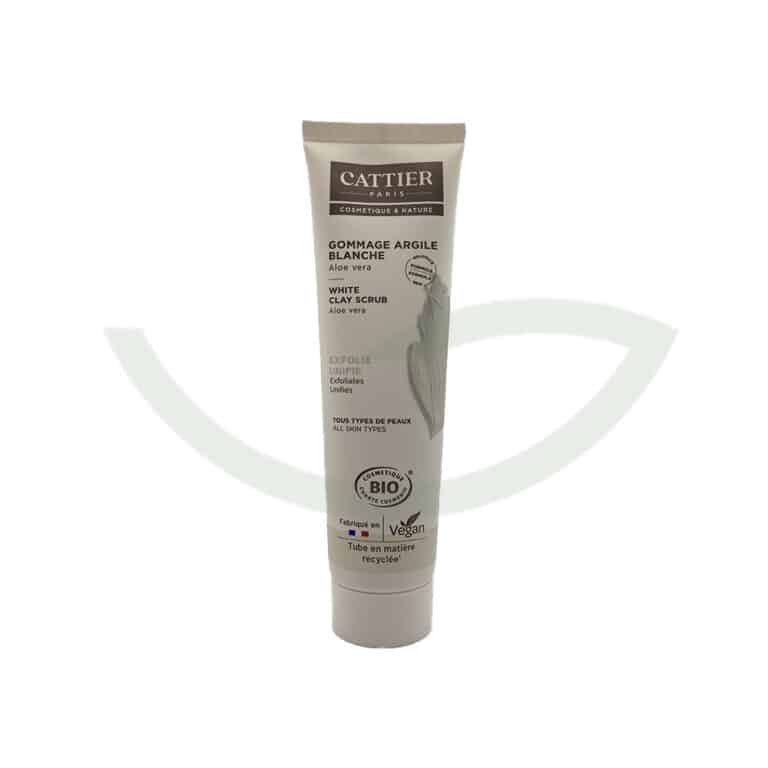 Gommage Argile Blanche 100ml Cattier Exfoliant Vegan Maroc Avant