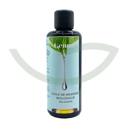 Huile De Massage Relaxante Bio 100ml Genna Hydratant Maroc