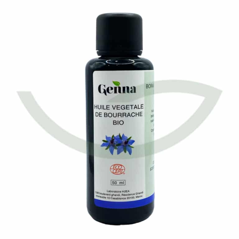 Huile Végétale Bourrache Bio 50ml Genna Nourrissante Maroc