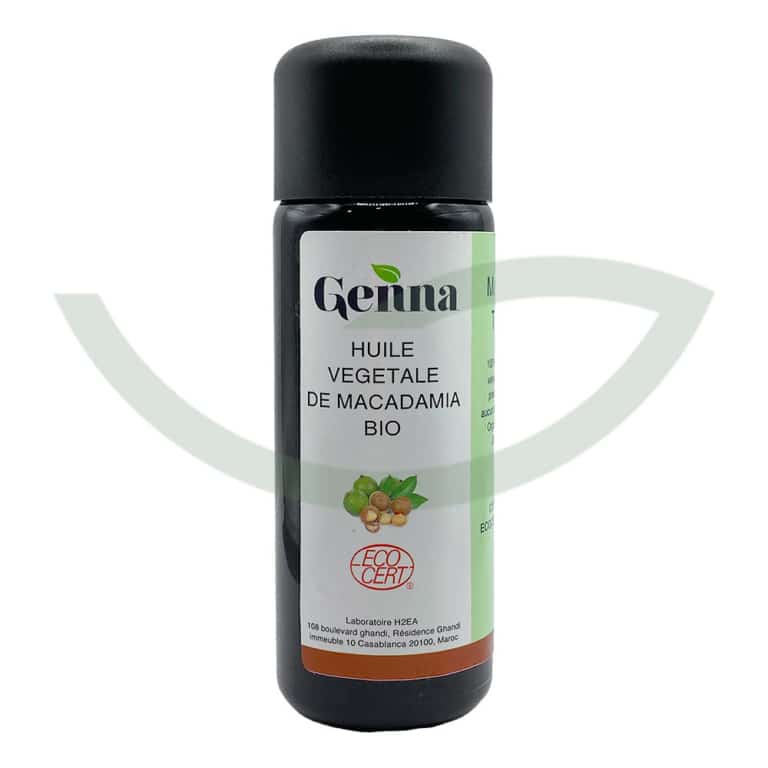 Huile Végétale Macadamia Bio 50ml Genna Nourrissante Maroc Huile Végétale Macadamia Bio 50ml Genna Nourrissante Maroc