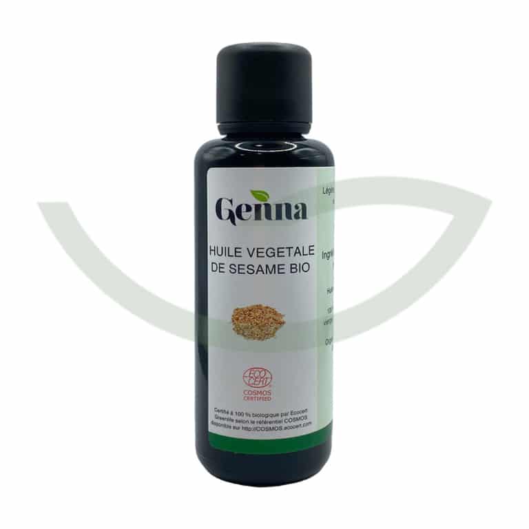 Huile Végétale Sésame Bio 50ml Genna Purifiant Maroc Huile Végétale Sésame Bio 50ml Genna Purifiant Maroc