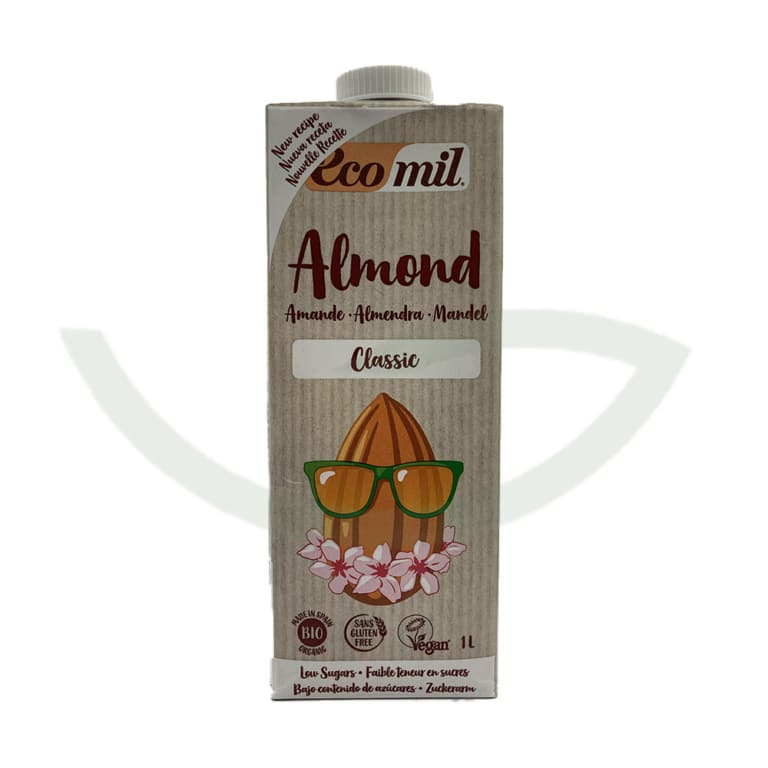 Lait amande sucre de canne 1L Ecomil Nutritive Maroc