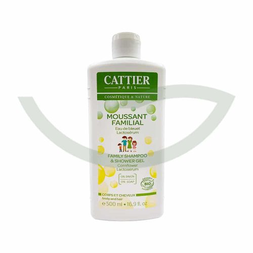Moussant Familial 500ml Cattier Gel Douche Bio Maroc
