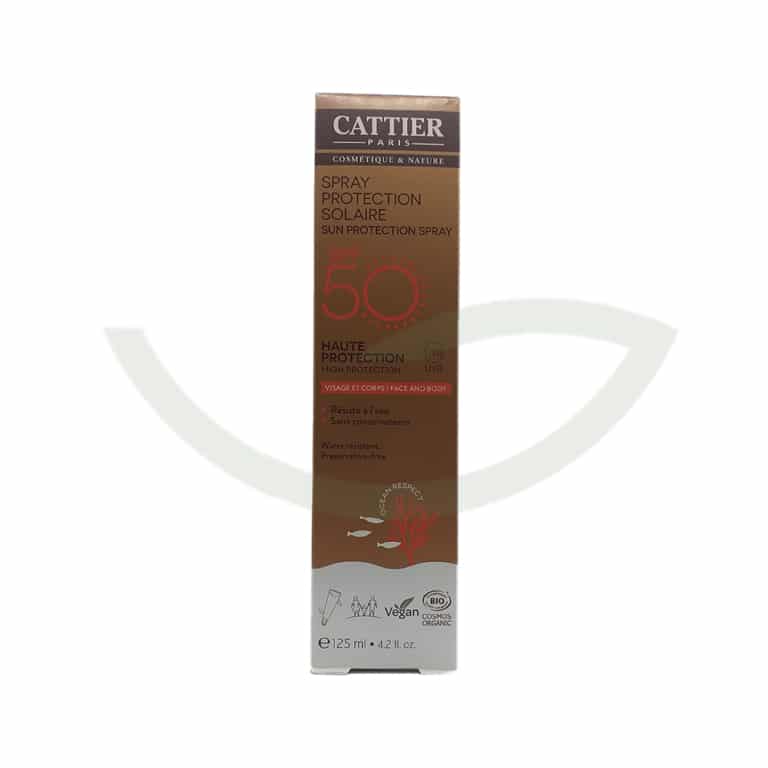 Le Spray Protection Solaire SPF50 Cattier 125ml Protection Solaire Visage et Corps Maroc Le Spray Protection Solaire SPF50 Cattier 125ml Protection Solaire Visage et Corps Maroc