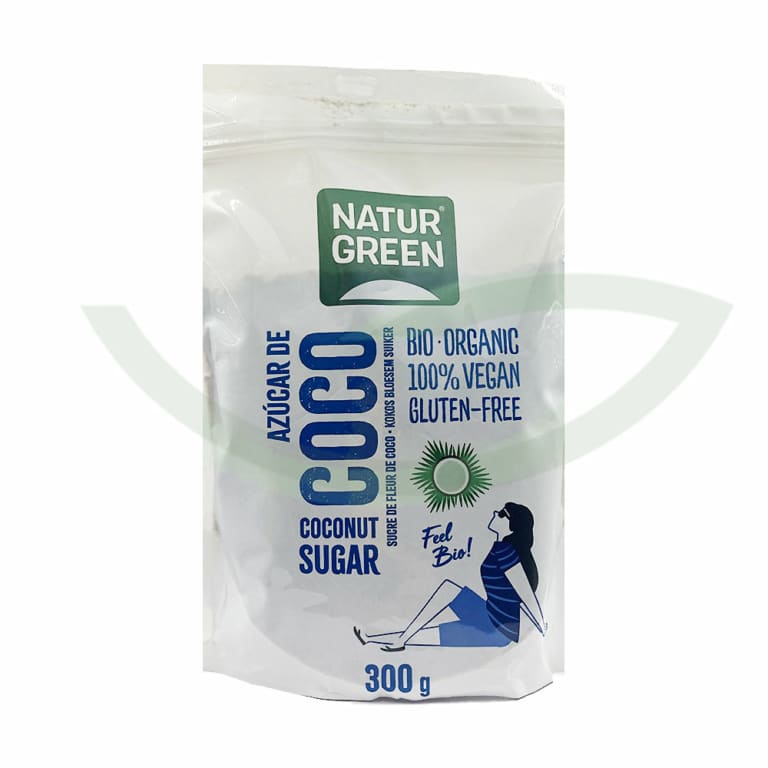 Sucre de coco 300g NaturGreen Aliment bio Maroc Sucre de coco 300g NaturGreen Aliment bio Maroc