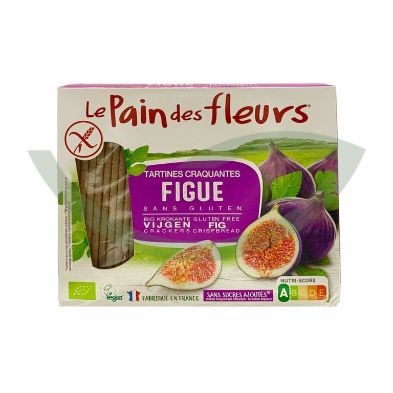 Tartines à la Figue Bio 150g Le Pain des Fleurs Aliment Bio Maroc