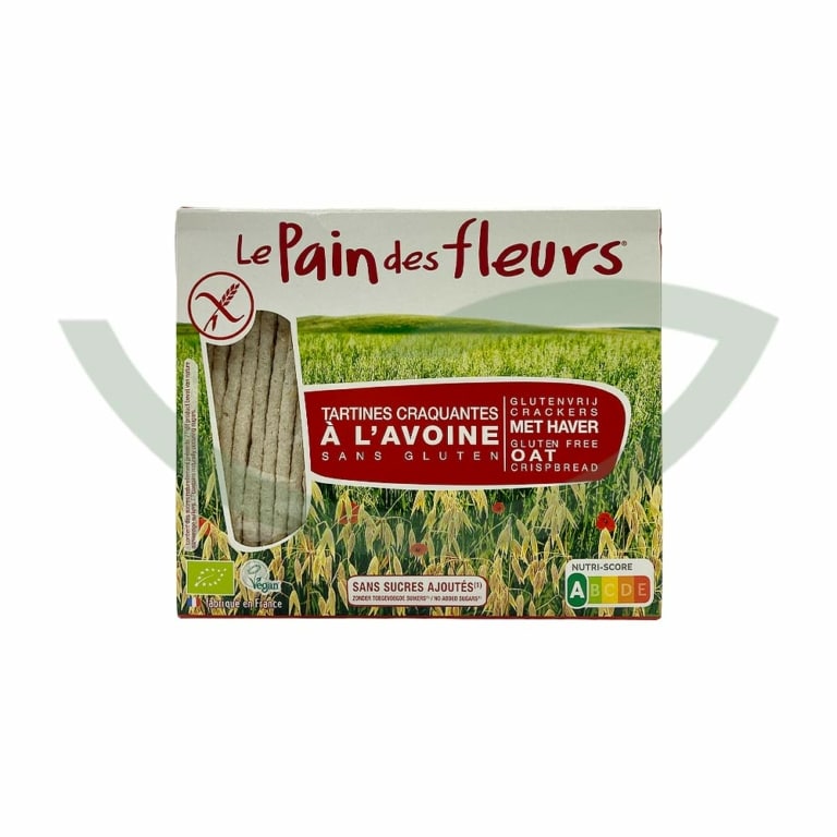Tartines à l'Avoine Bio 150g Le Pain des Fleurs Aliment Bio Maroc