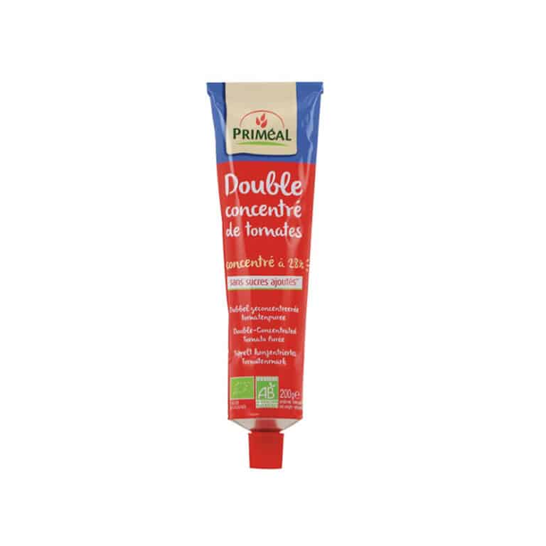 Double Concentré de Tomate Bio 200g Priméal Aliment Bio Maroc