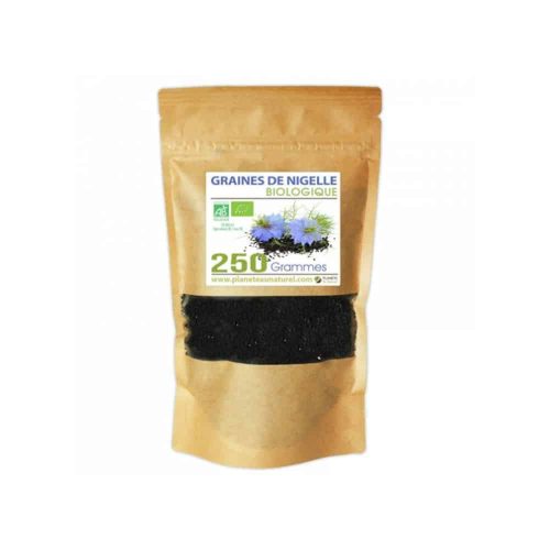 Graines de nigelle 250g GPH Diffusion super aliment bio Maroc Graines de nigelle 250g GPH Diffusion super aliment bio Maroc