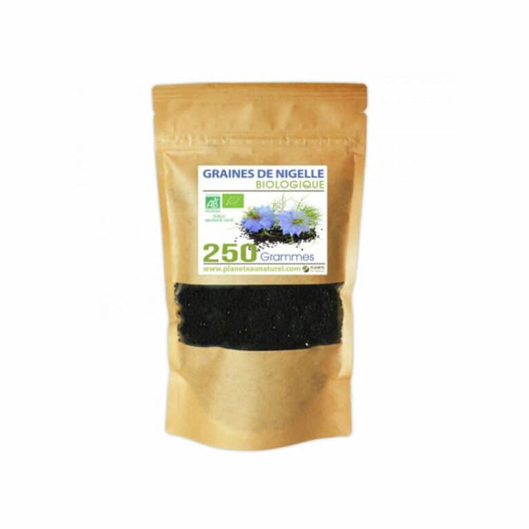 Graines de nigelle 250g GPH Diffusion super aliment bio Maroc Graines de nigelle 250g GPH Diffusion super aliment bio Maroc