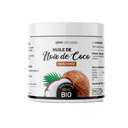 Huile de Coco Bio 500 ml GPH Diffusion Huile Hydratante Maroc Huile de Coco Bio 500 ml GPH Diffusion Huile Hydratante Maroc
