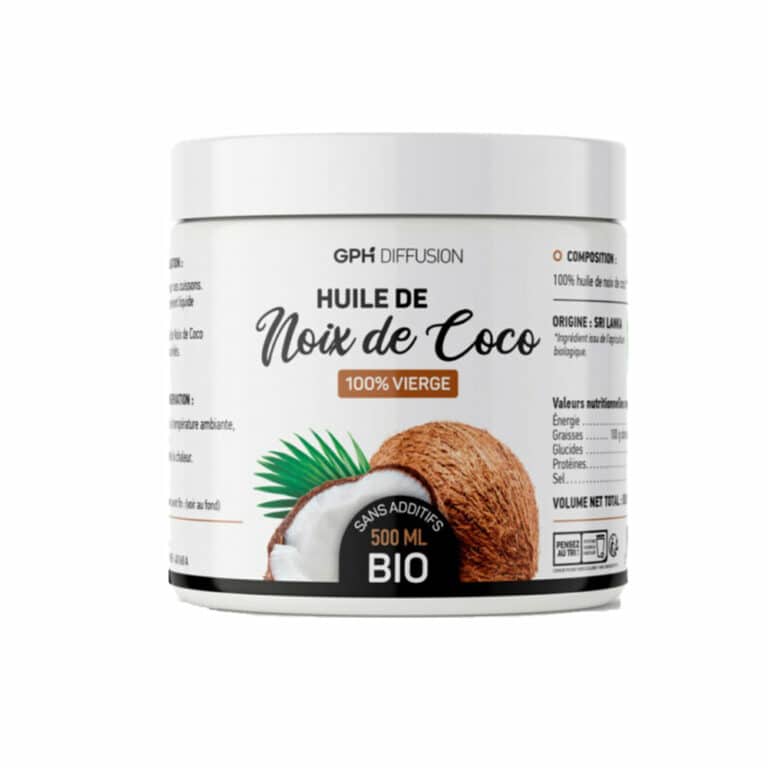 Huile de Coco Bio 500 ml GPH Diffusion Huile Hydratante Maroc Huile de Coco Bio 500 ml GPH Diffusion Huile Hydratante Maroc
