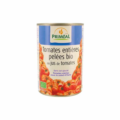 Tomates Pelées Entières Bio 400g Priméal Aliment Bio Maroc Tomates Pelées Entières Bio 400g Priméal Aliment Bio Maroc