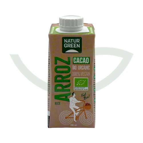 Boisson riz cacao calcium 200ml NaturGreen Aliment bio Maroc Boisson riz cacao calcium 200ml NaturGreen Aliment bio Maroc