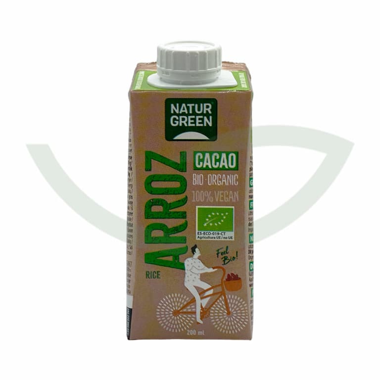 Boisson riz cacao calcium 200ml NaturGreen Aliment bio Maroc Boisson riz cacao calcium 200ml NaturGreen Aliment bio Maroc