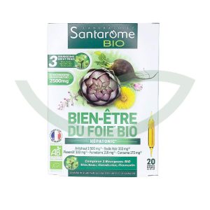 Bien-être du Foie 20 ampoules Santarome Digestion Maroc