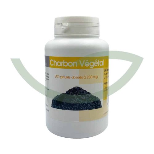 Charbon Végétal 200 Gélules 210mg GPH Détoxifiant Maroc Avant