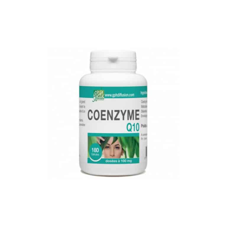 Coenzyme Q10 180 gélules 100mg GPH Diffusion antioxydant Maroc Coenzyme Q10 180 gélules 100mg GPH Diffusion antioxydant Maroc