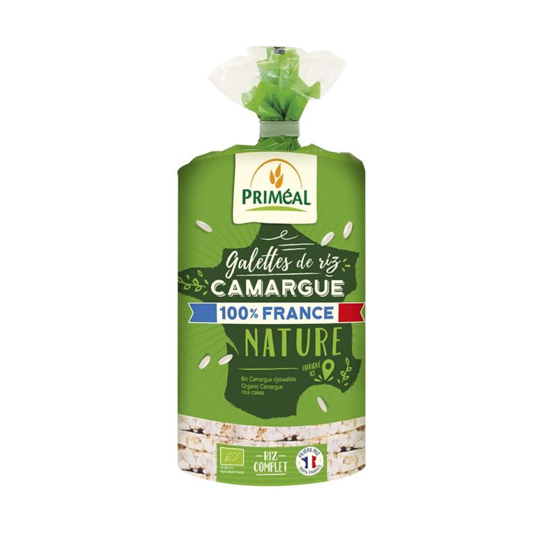 Galettes Riz de Camargue Salées 130g Priméal Aliment Bio Maroc