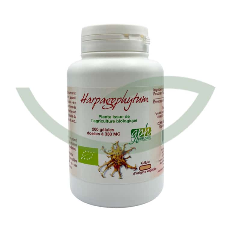 Harpagophytum 200 Gélules 330mg GPH Diffusion Mobilité Maroc Avant