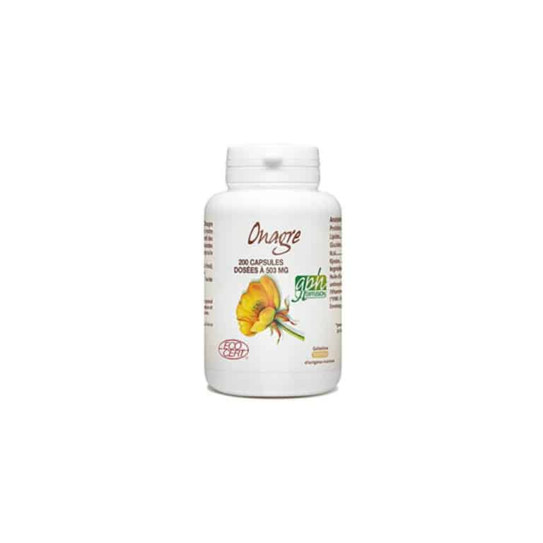 Onagre bio 200 gélules 503 mg GPH Diffusion souplesse Maroc