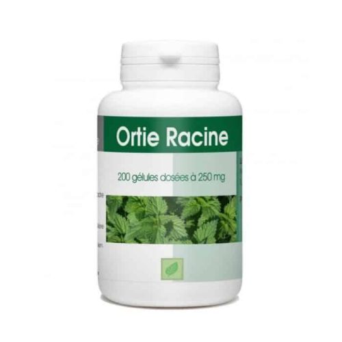 Ortie racine 200 gélules 250mg GPH complément alimentaire Maroc