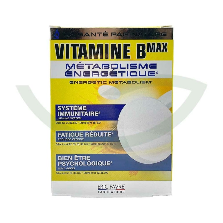 Vitamine B max 60 comprimés Eric favre Renforce le système immunitaire Maroc Vitamine B max 60 comprimés Eric favre Renforce le système immunitaire Maroc