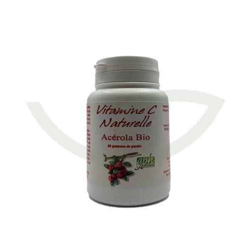 Acérola pure bio en poudre 50g GPH Diffusion vitalité Maroc