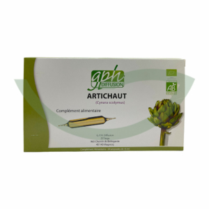 Artichaut Bio 20 ampoules 15ml GPH Diffusion confort digestif Maroc Avant