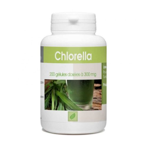 Chlorella 200 gélules 300mg GPH équilibre digestif Maroc
