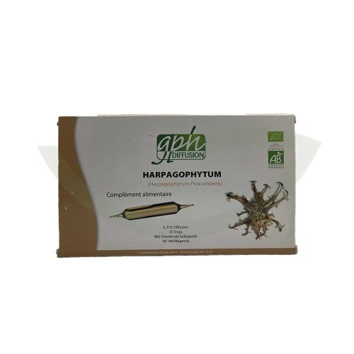 Harpagophytum 20 ampoules 15ml GPH Diffusion souplesse articulaire Maroc