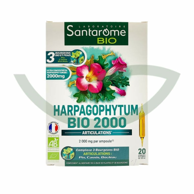 Harpagophytum Bio 2000 20 Ampoules Santarome Digestion Maroc