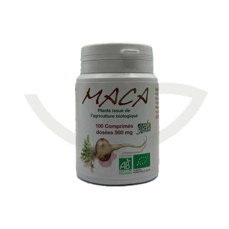 Maca bio 100 comprimés 500 mg GPH Diffusion vitalité Maroc Maca bio 100 comprimés 500 mg GPH Diffusion vitalité Maroc