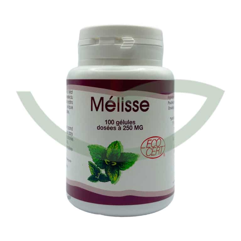 Mélisse 100 gélules 250mg GPH Diffusion sommeil paisible Maroc