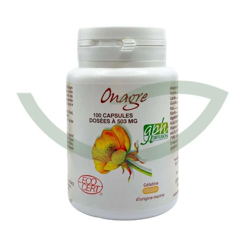 Onagre bio 100 capsules 503mg GPH Diffusion peau saine Maroc