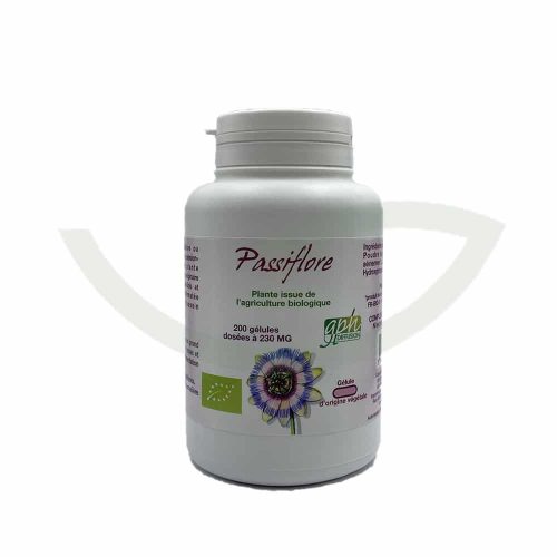 Passiflore bio 200 gélules 230 mg GPH réparateur du sommeil Maroc avant