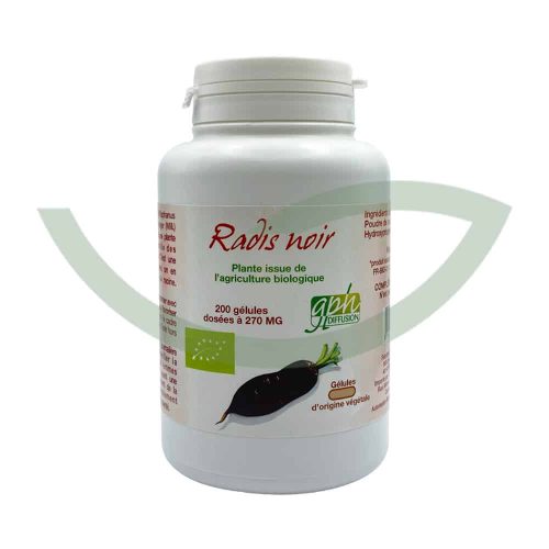 Radis noir bio 200 gélules 270mg GPH bien être du fois Maroc