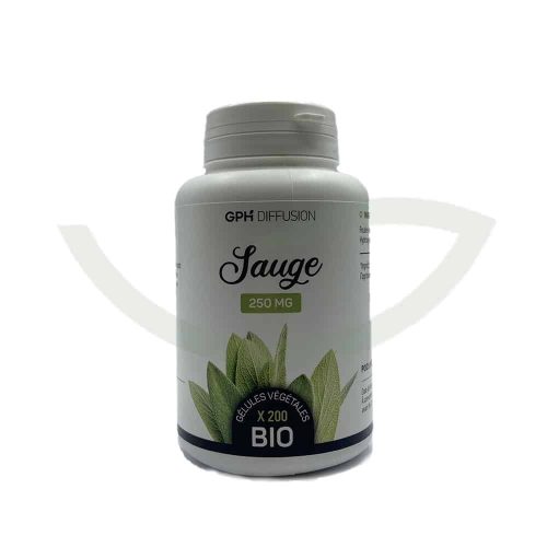Sauge bio 200 gélules 250mg GPH Diffusion confort féminin Maroc