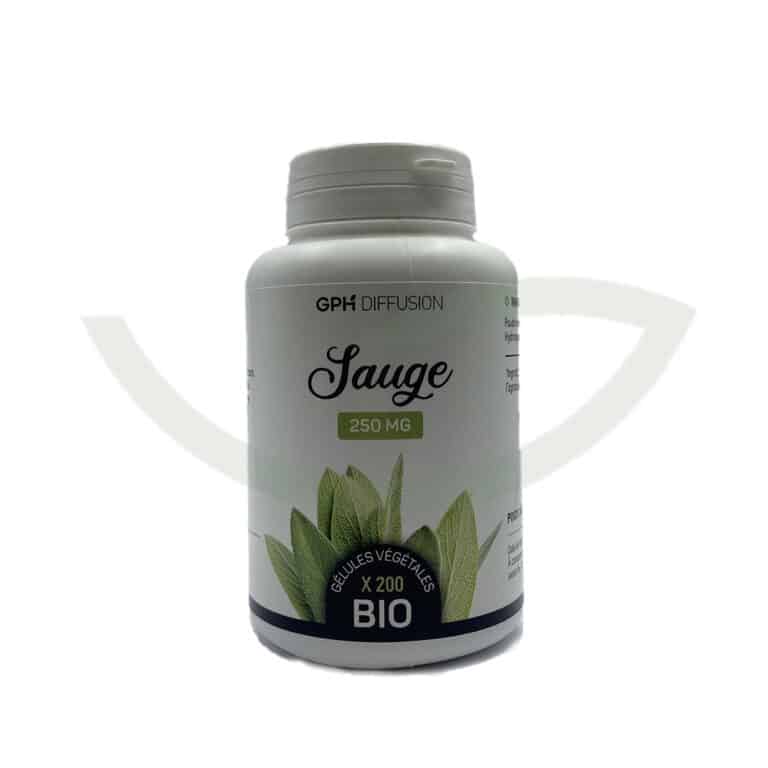 Sauge bio 200 gélules 250mg GPH Diffusion confort féminin Maroc