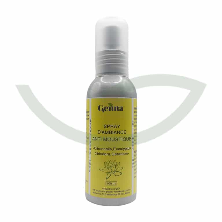 Spray d'ambiance anti moustique 100ml Genna rafraîchissante Maroc Spray d'ambiance anti moustique 100ml Genna rafraîchissante Maroc