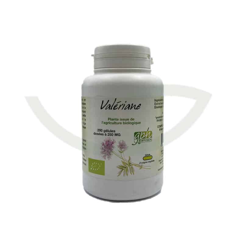 Valériane bio 200 gélules 250mg GPH Diffusion réparateur du sommeil Maroc