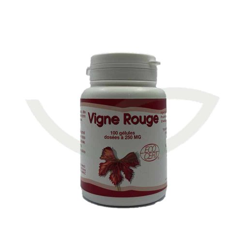 Vigne rouge 100 gélules 250mg GPH Diffusion meilleure circulation sanguine Maroc