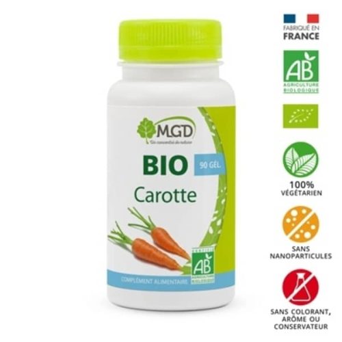 Carotte bio 90 gélules MGD Equilibre Maroc