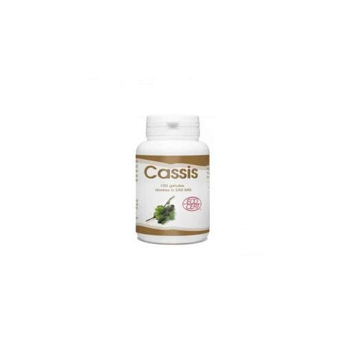 Cassis 100 gélules 250 mg GPH confort articulaire Maroc