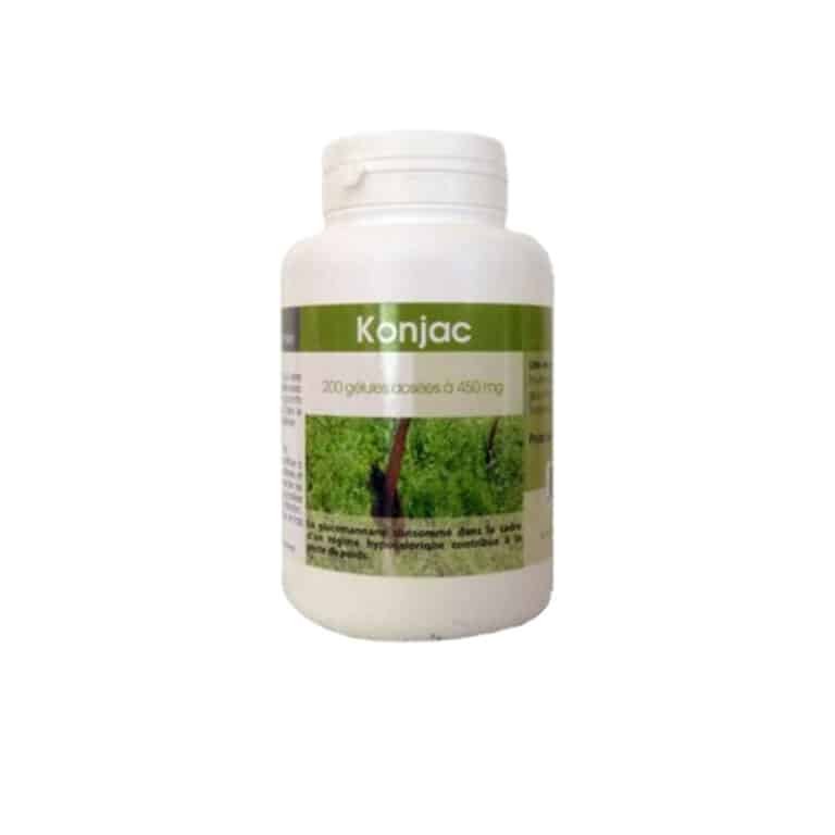 Konjac 200 gélules 450mg GPH Diffusion Perte du Poids Maroc