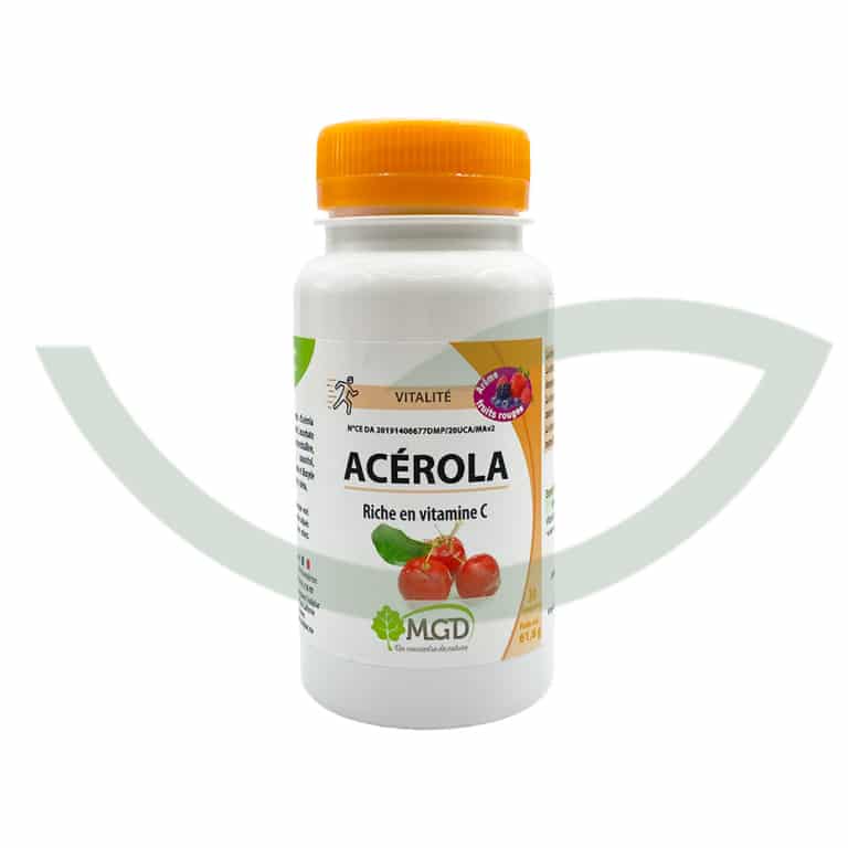 Acérola Fruits Rouges 30 comprimés MGD Energie Maroc Acérola Fruits Rouges 30 comprimés MGD Energie Maroc