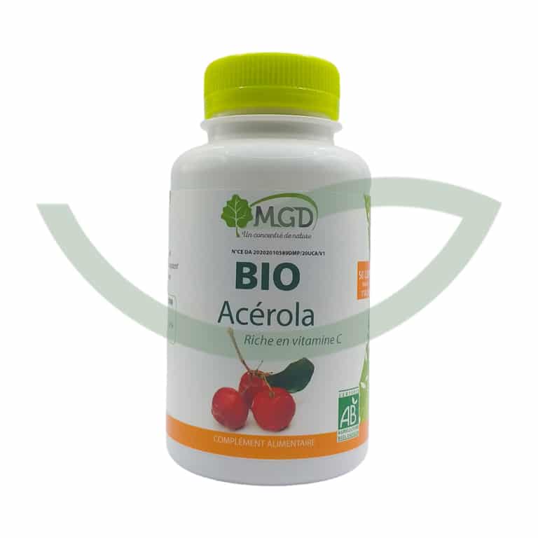 Acérola Bio 50 comprimés MGD Energie Maroc Acérola Bio 50 comprimés MGD Energie Maroc