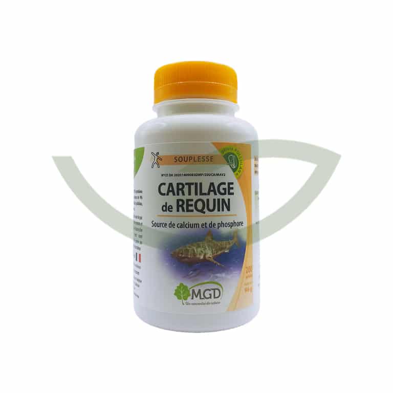 Cartilage de Requin 200 gélules MGD Maintenir le os et les dents normaux Maroc Cartilage de Requin 200 gélules MGD Maintenir le os et les dents normaux Maroc