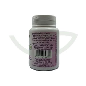 Curcuma et poivre noir 100 gélules 300mg GPH confort articulaire Maroc arrière