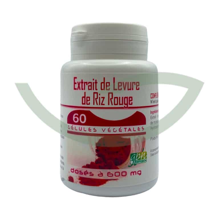 Extrait de levure de riz rouge 60 gélules 600mg GPH meilleure circulation veineuse Maroc Extrait de levure de riz rouge 60 gélules 600mg GPH meilleure circulation veineuse Maroc